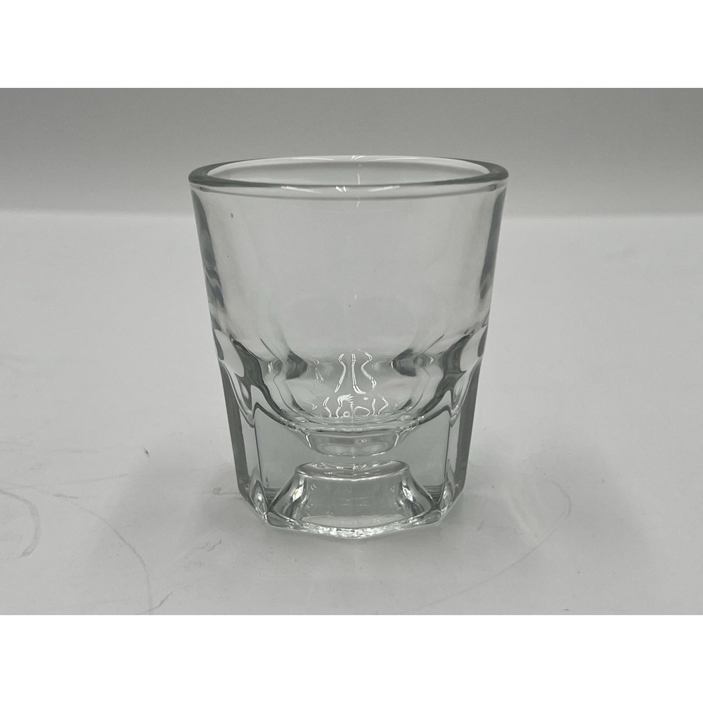 Vintage Libbey 4 Oz Low Ball Whiskey Rocks Glass Heavy Thick Base 1970s